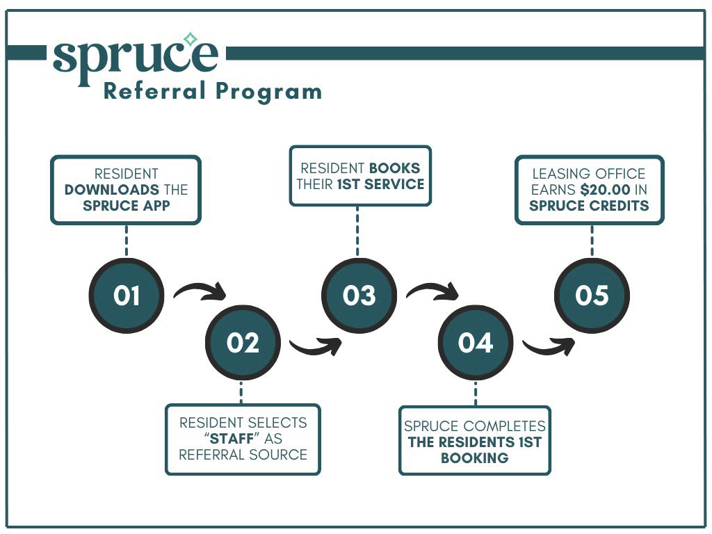 Spruce Referral Program Timeline
