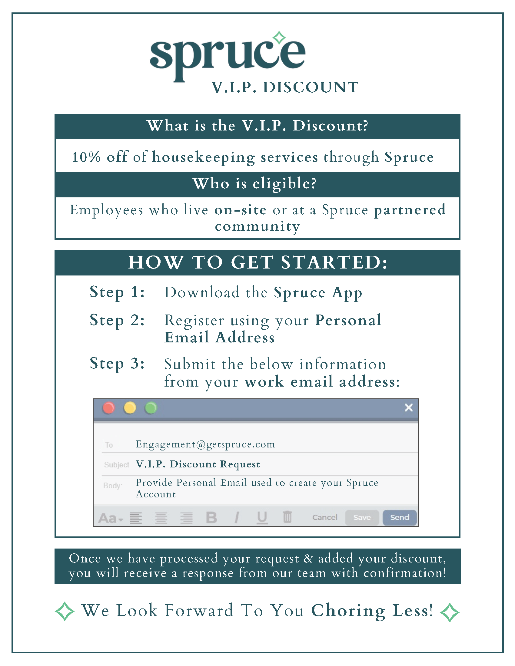 Spruce V.I.P. Discount